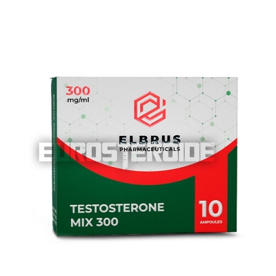 Testosterone Mix 300 - Elbrus Pharmaceuticals - 300mg/ml (10amp)