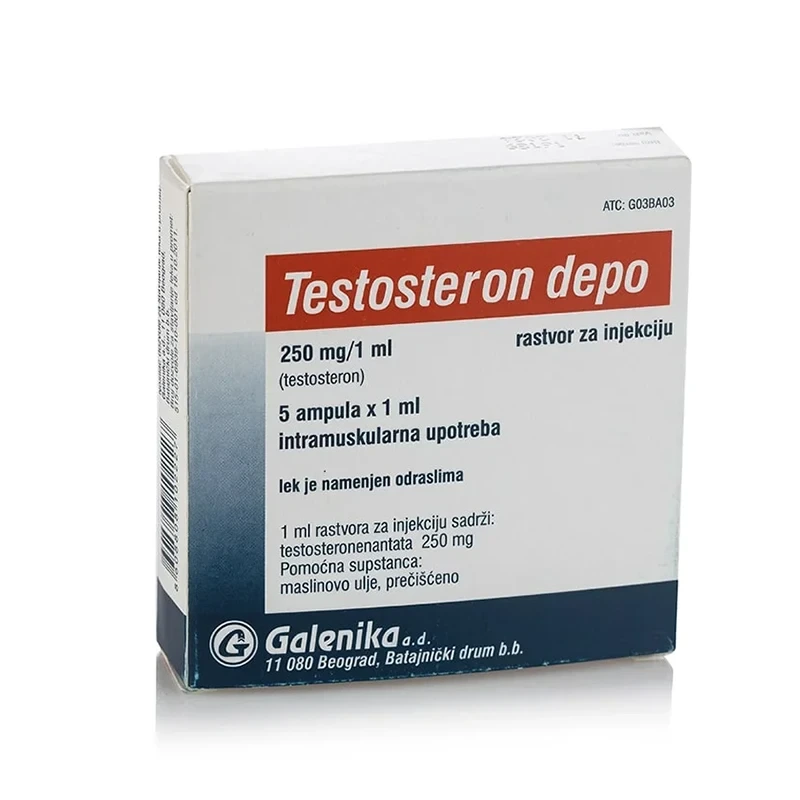 Testosteron Depo 250mg/ml 1x1ml Ampullen von Galenika