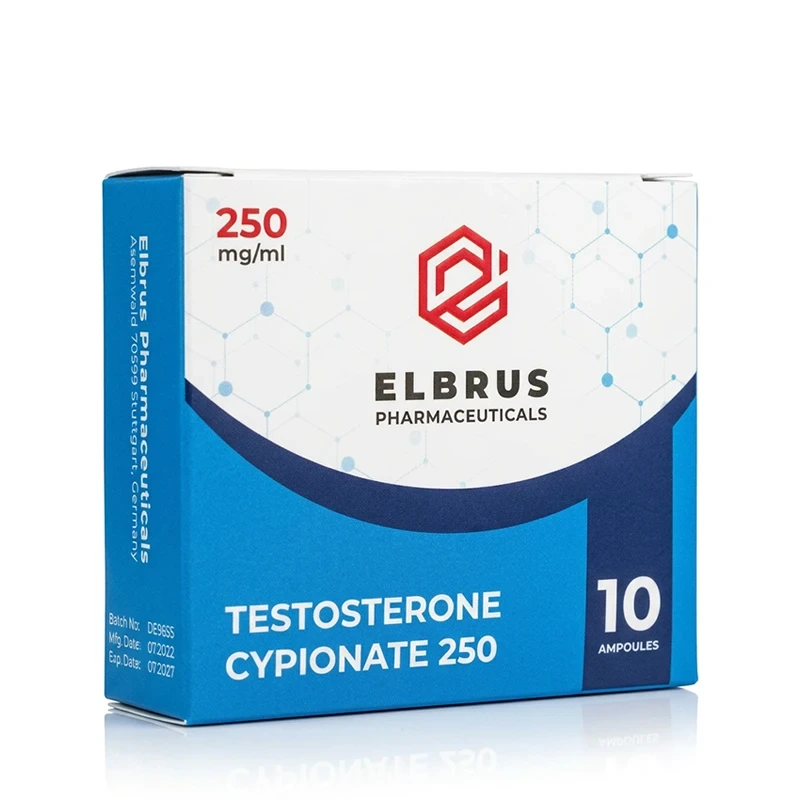 Testosterone Cypionate 250mg/ml 10x1ml Ampullen von Elbrus Pharmaceuticals