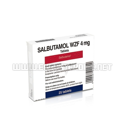 Salbutamol - 4mg/tab (25tabs) - WZF Polfa